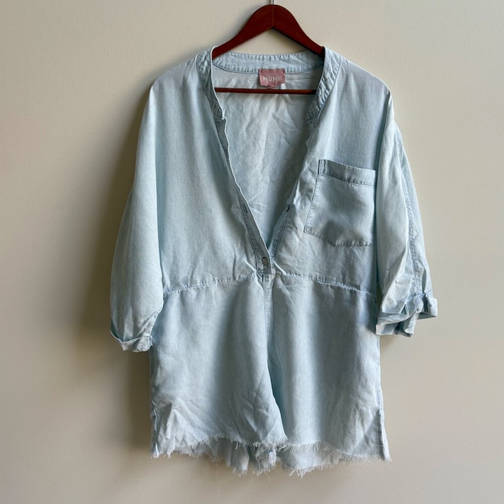 Show Me Your Mumu Women's Romper - Blue (Size S)